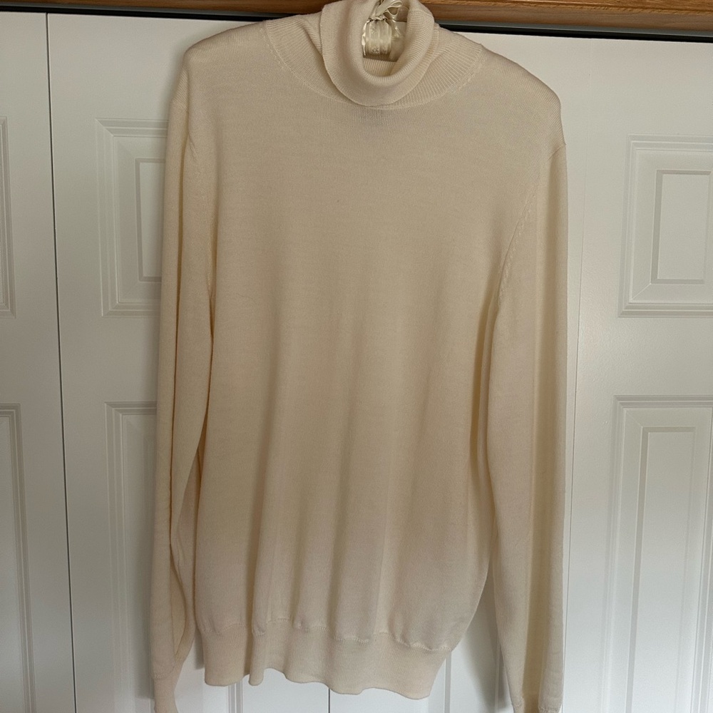 Jos. A. Bank Men's Ivory Turtleneck Sweater